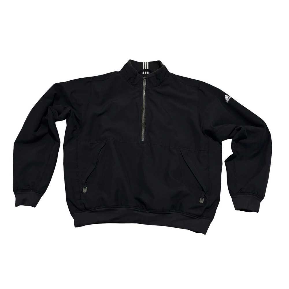 Vintage adidas Women's 1/2 Zip Windbreaker Pullover Jacket Size Small 22 x 22